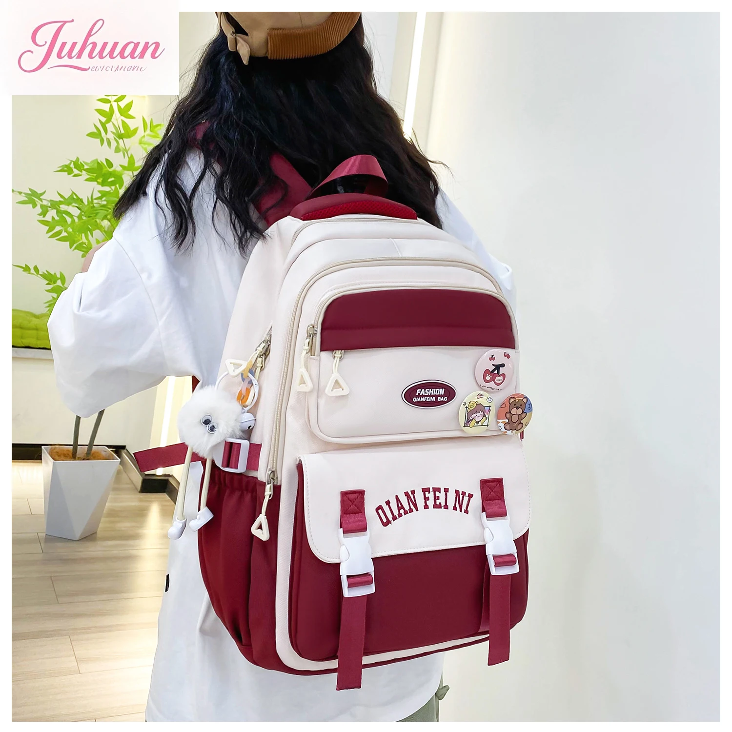 Junior High School Girls Primary School Students Backpack Large Capacity College Style High Value Girl Cute Versatile Schoolbag