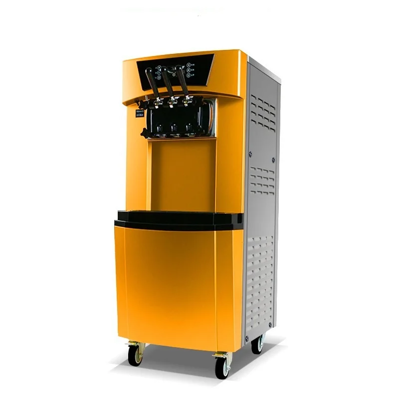 Fully Automatic 20~28L/h Removable With Pulley Commercial Soft Serve Ice Cream Maker Price Ice Cream Making Machine