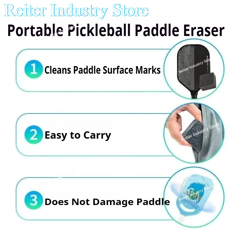 NEW Carbon fiber pickle ball plate special material removal eraser carry cleaner tool accessories