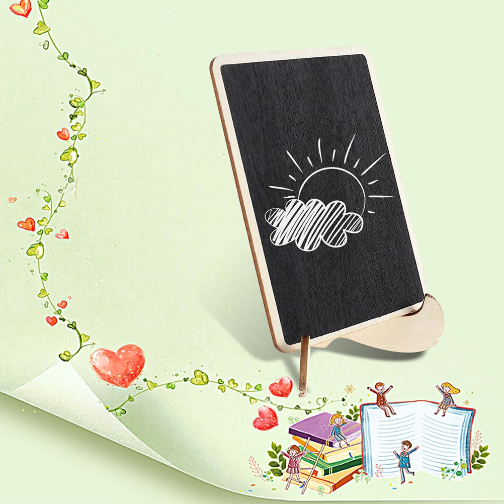 20pcs Mini Chalkboard Signs Small Message Boards For Wedding Party Table Decor Wood Chalkboards Kids Crafts Christmas Place