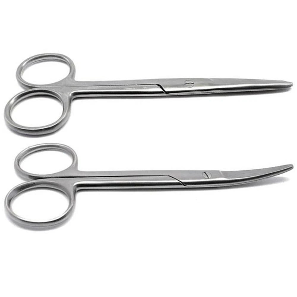 1pc Stainless Steel Eyebrow Scissors - Precision Trimming Tool for Facial Hair, Cuticle, and Personal Grooming