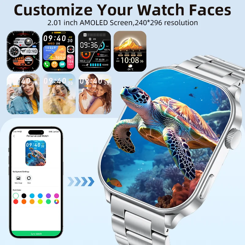 LIGE Smart Watch Wireless Call Voice Assistant Heart Rate Blood Oxygen Sleep Monitor 123+ Sports Mode Smartwatch For Android iOS