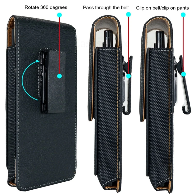 

360° Belt Clip Phone Leather Case For Itel Super 26 Ultra Waist Bag Phone Pouch For Itel S25 Ultra RS4 S24 S23 Plus S18 Pro P65C