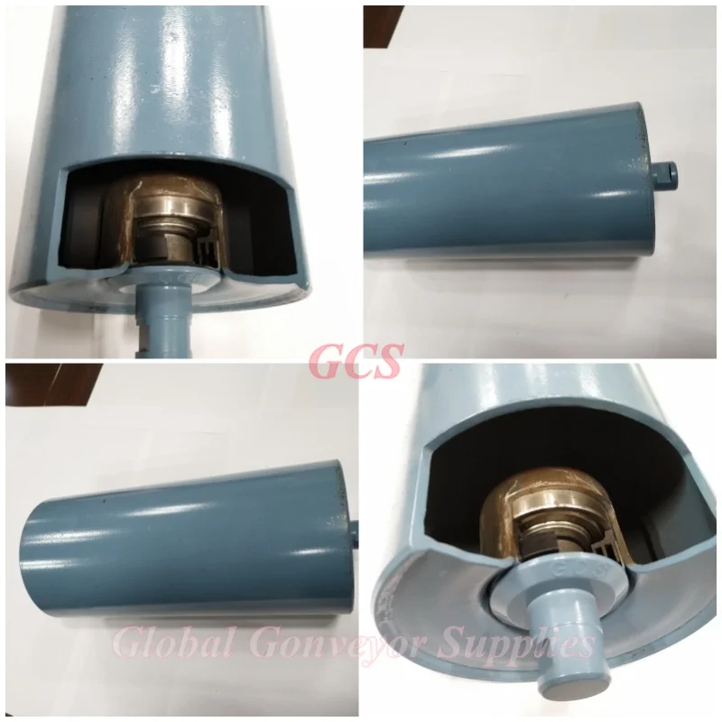 New Carbon Steel Rollers for Conveyor Belt Idler Return/Parallel Rollers-GCS/RKM Brand for Manufacturing Plant Applications