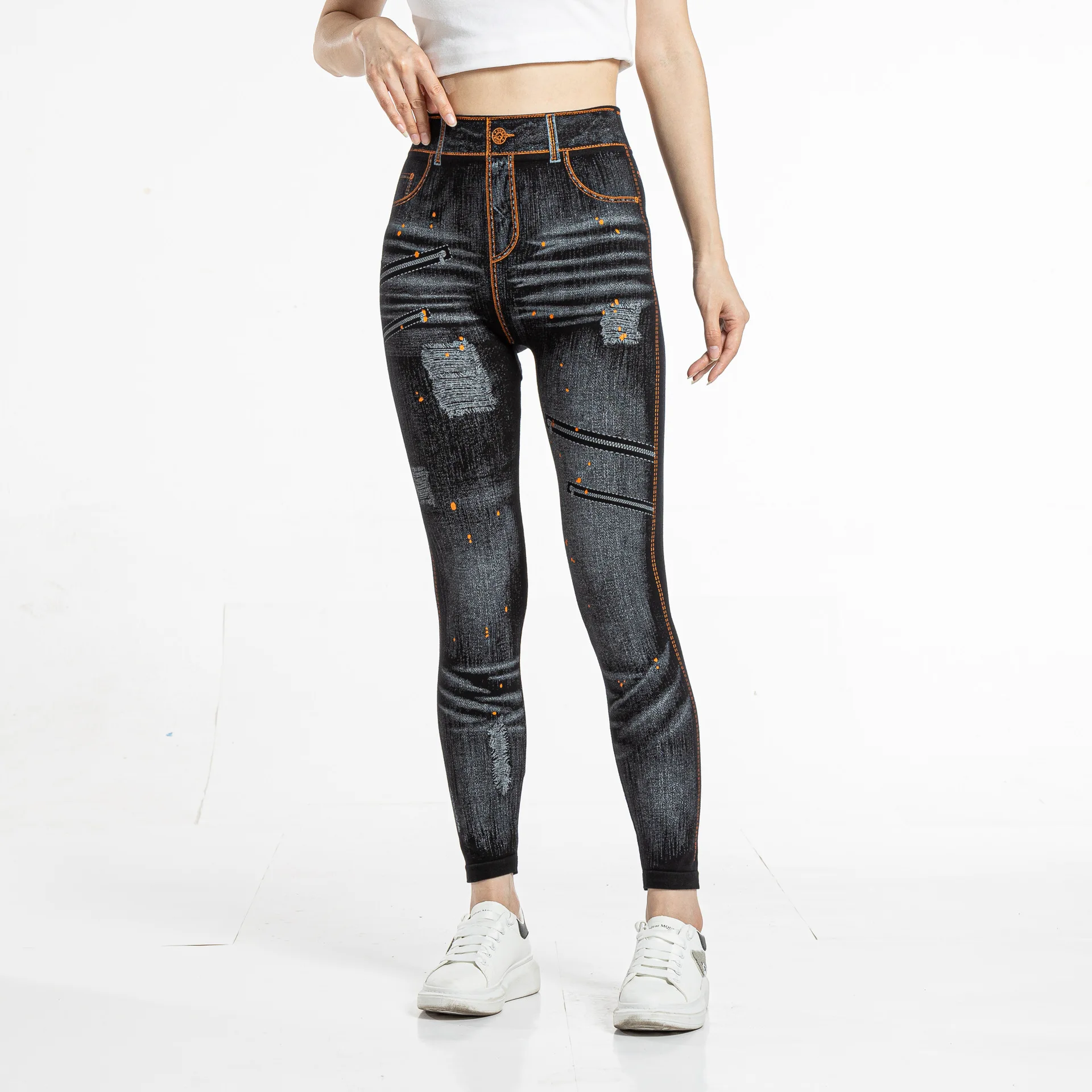 Legging Women Pants Seamless Leggings Denim Printing Femme Pantalon Casual Sexy Girl Disco Leggings Modal Elasticit Leggings