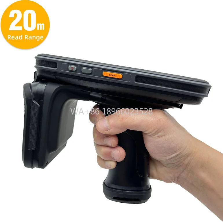

C72 Handheld Android 11/13 Portable PDA 1D 2D Barcode Scanner Support Data Temperature 20M Long Range RFID UHF Handheld Reader