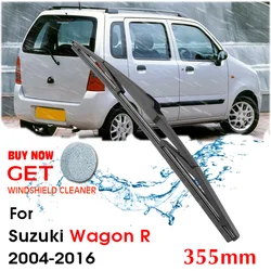 Car Wiper Blade Rear Back Window Windscreen Windshield Wipers For Suzuki Wagon R Hatchback 355 mm 2004-2016 Auto Accessories