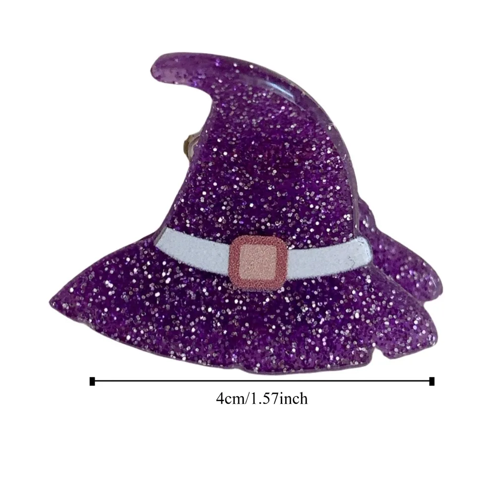 أزياء اليقطين هالوين البسيطة انتزاع كليب الخفافيش الاكريليك شبح انتزاع كليب غطاء الرأس الصغيرة هالوين دبوس الشعر حزب أغطية الرأس