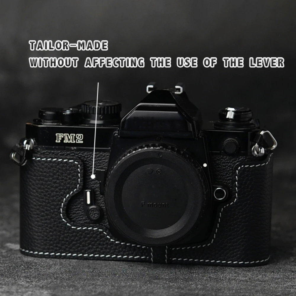 Чехол для Nikon FM2 F2/F/F3/F3HP/F3AF/F3T/FM3A, кожаный чехол для камеры, получехол для пленки, защитный чехол из натуральной яловой кожи