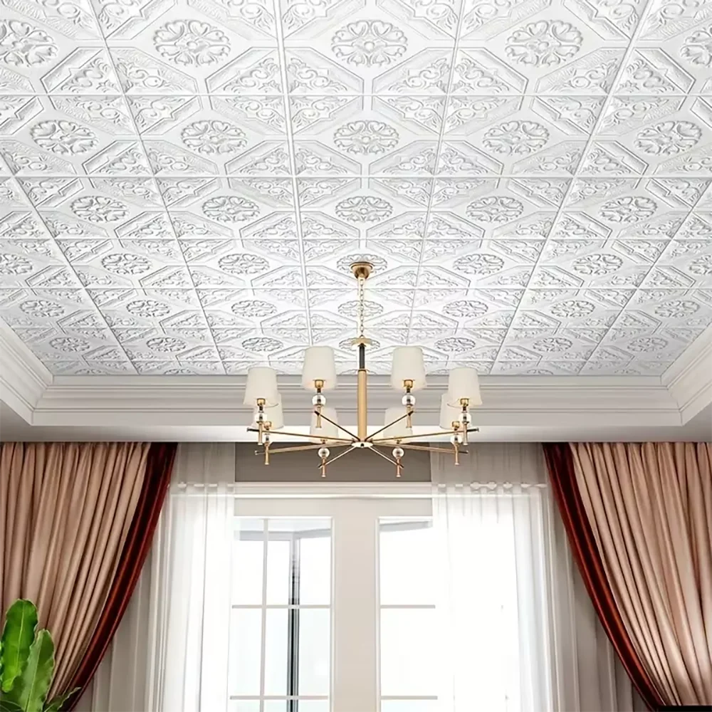 Decorative waterproof moisture-proof mildew proof modern style self-adhesive 35cm * 35cm wallpaper bedroom background wall