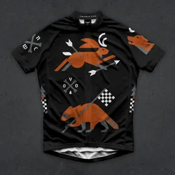 Męska koszulka kolarska Twin Six 6, z krótkim rękawem, szybkoschnąca koszulka rowerowa MTB Ropa Ciclismo Maillot Summer Pro Team Race Bicycle Tops