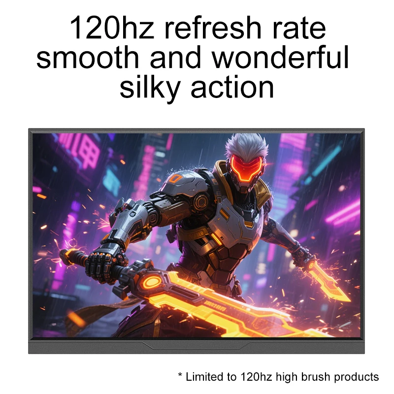 LANLIPU 16inch 120Hz 100%sRGB 1920*1200 IPS VESA Portable Monitor for Xbox/PS4/5/ Cell Phones/Switch/PC/MAC Extention Display