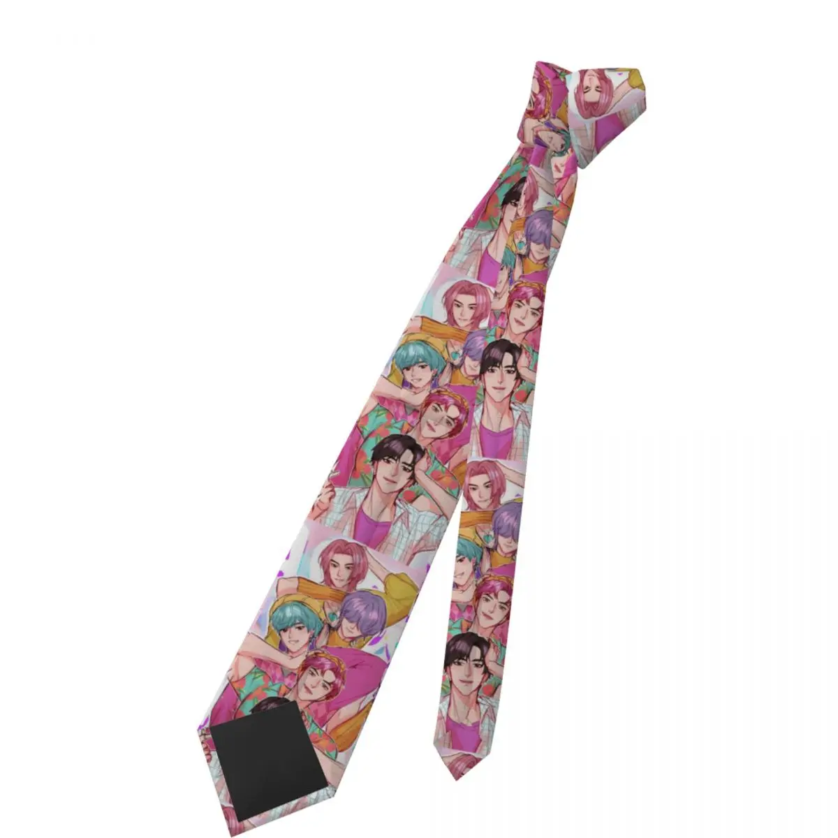 Kpop شيطان الصيادين الرجال النساء ربطات العنق عادية البوليستر 8 سنتيمتر ضيق هنتركس رابطة عنق للرجال ملابس يومية Gravatas الأعمال #2