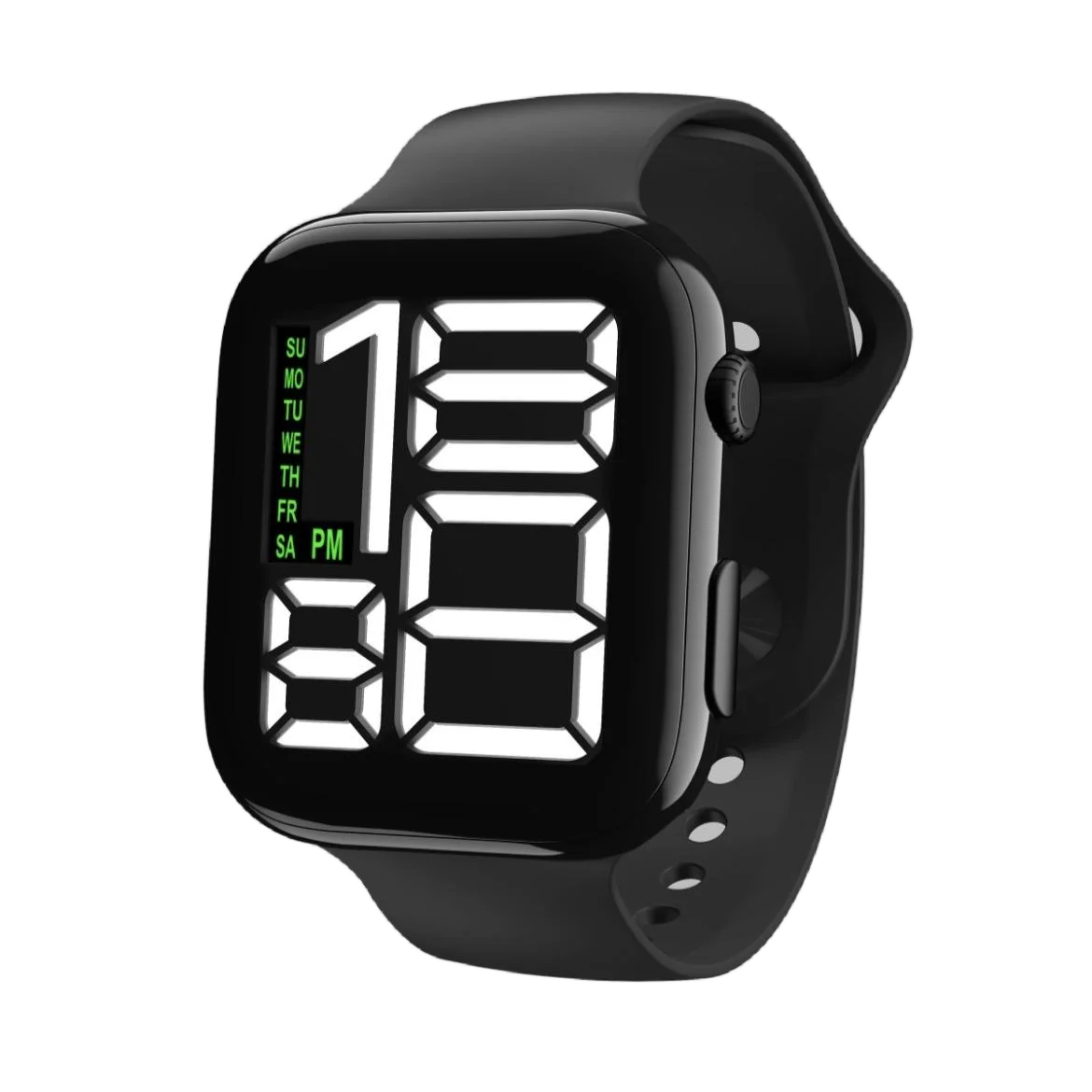 Fashion Sports Electronic Watch LED Square Week Date Digital Watches Big Screen Student Men Women Children Kids Wrist Watch Gift