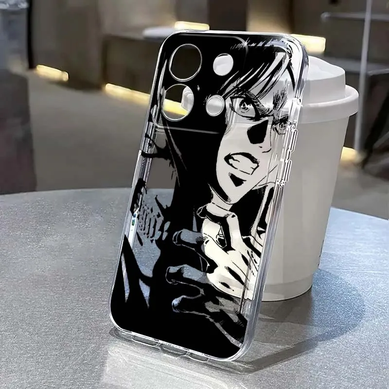 

Anime Attack on Titan Logo Art For Xiaomi Poco X5 X6 X7 F7 F6 F5 F4 M6 M8 C85 Redmi 15C 12 Pro Ultra 5G Transparent Phone Case