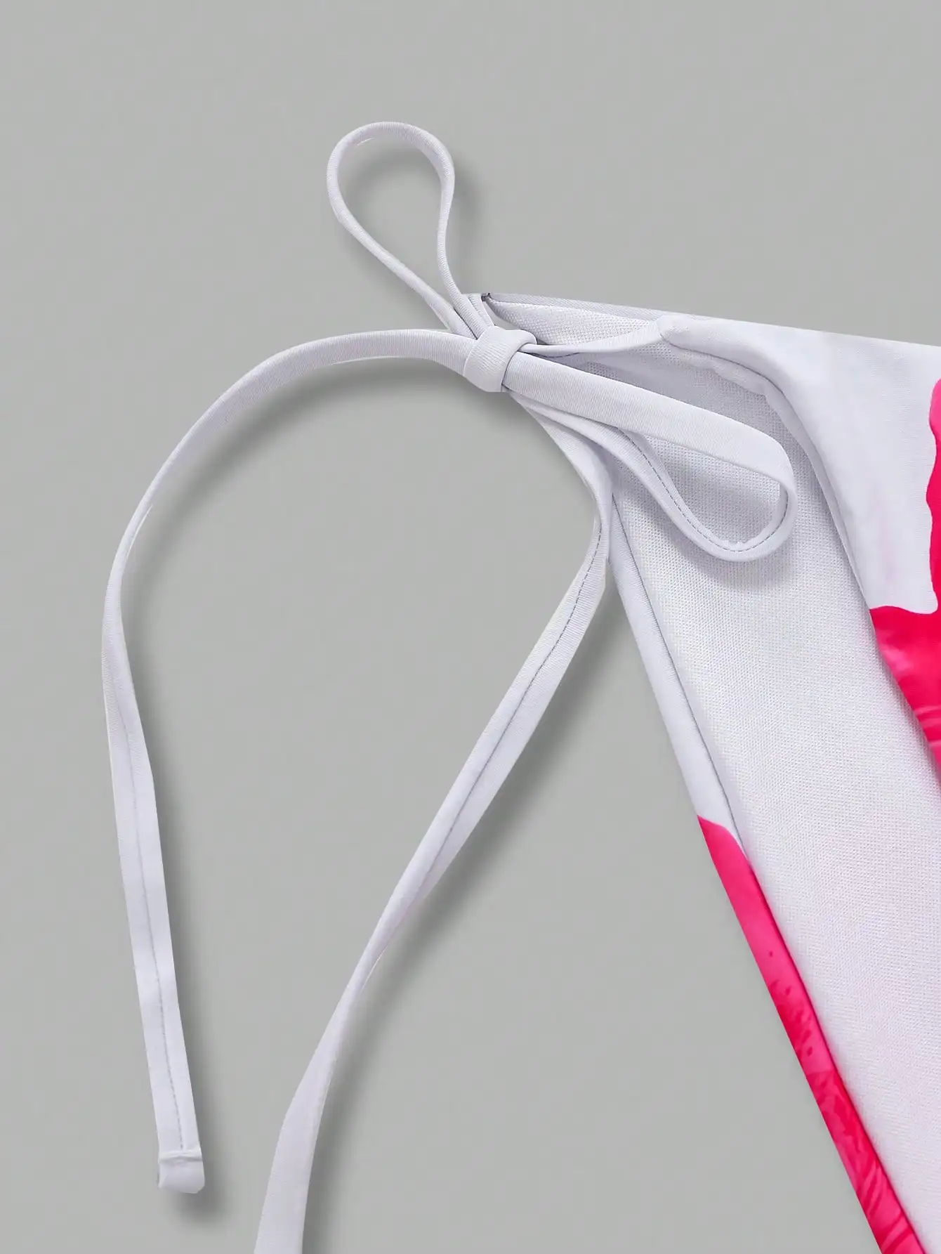 

Floral Print Halter Tie Bikini Set With Sarong Skirt Three Piece Swimwear