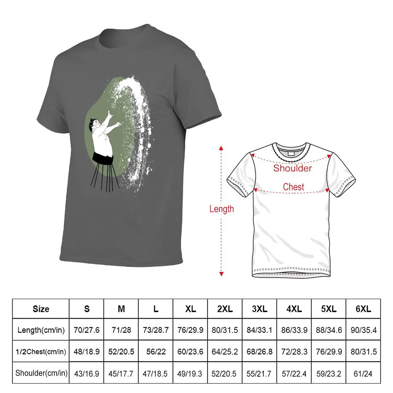 New Sumo - Rikishi Terutsuyoshi T-Shirt black t shirts plus size tops t shirts for men