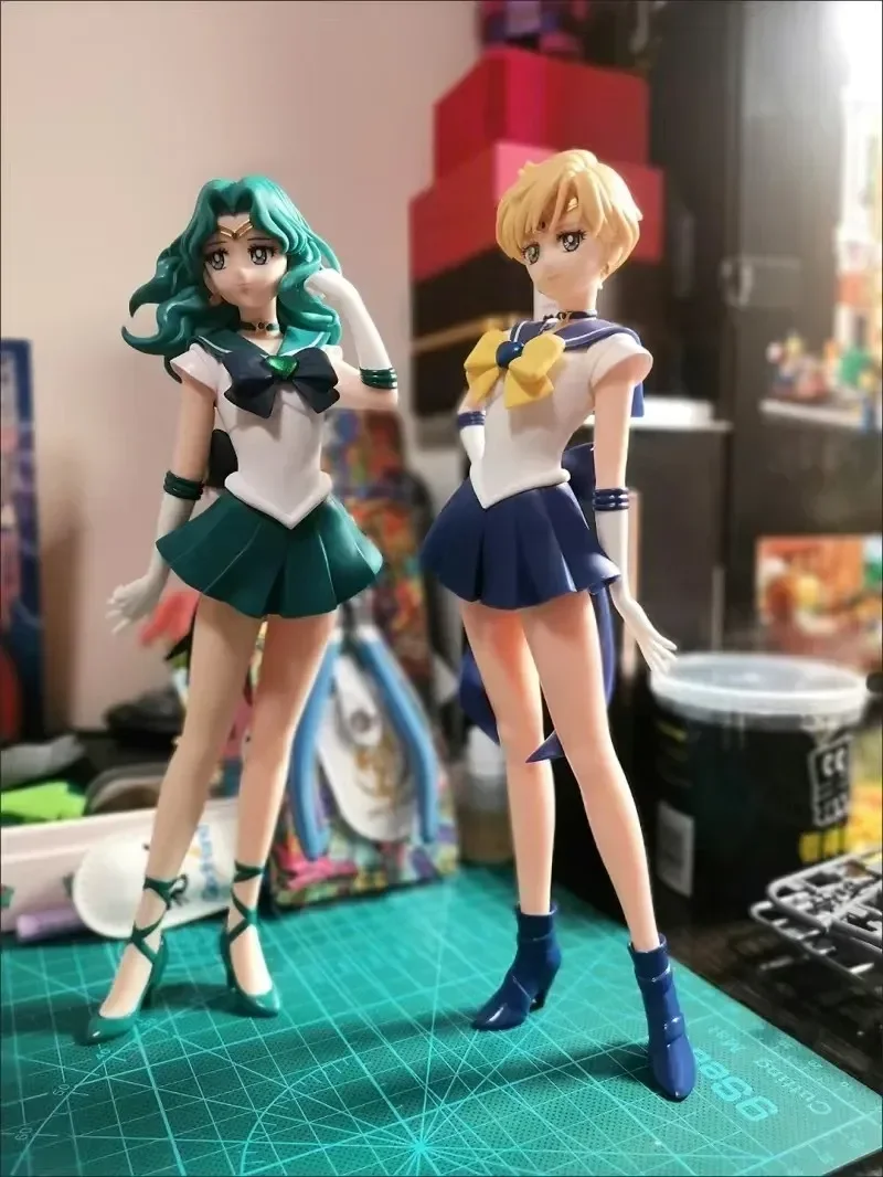 Anime Original Sailor Moon Cosmos The Movie Glitter Glamours Kaiou Michiru Sailor Neptune Pvc Action Figures 23cm Toys Figurine