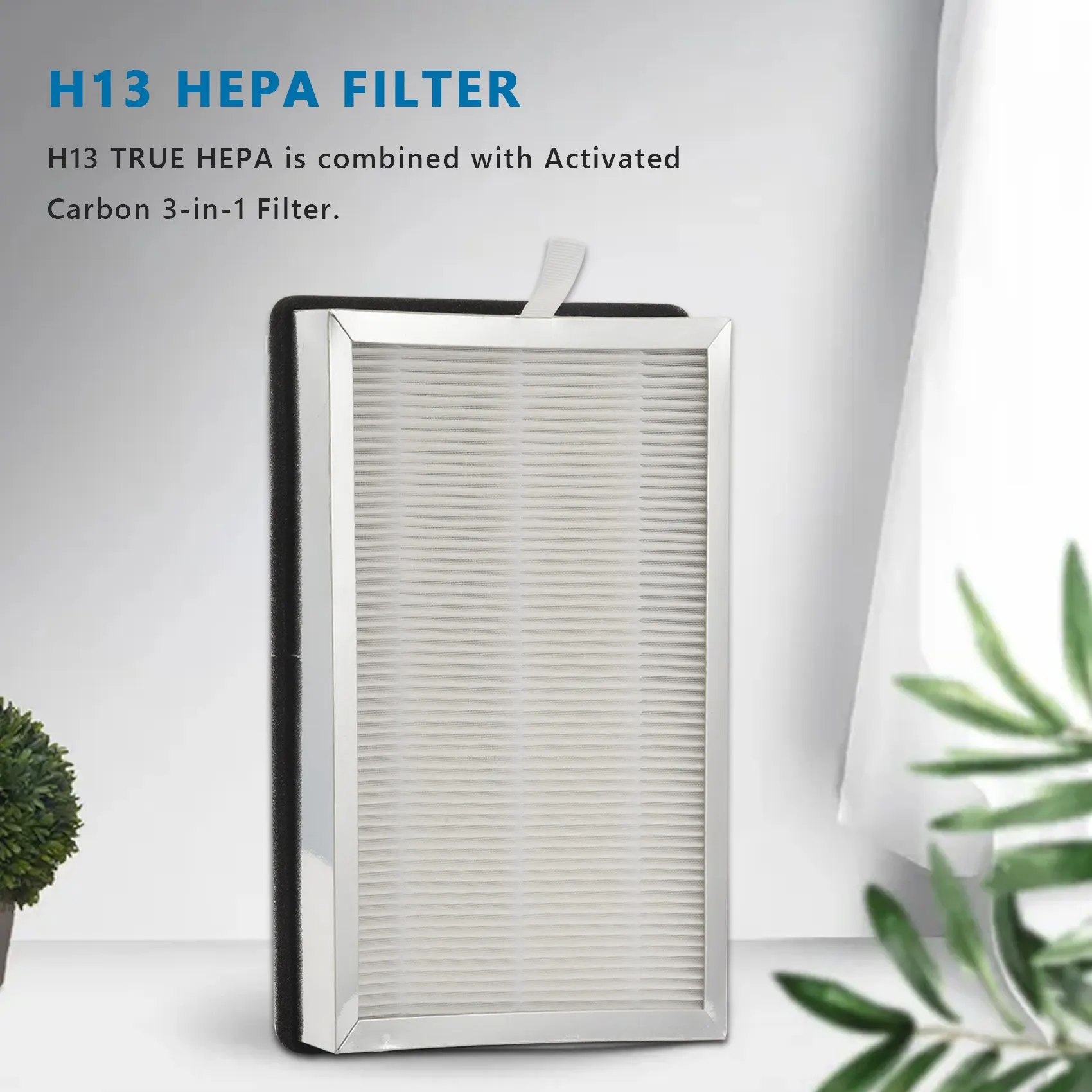 HEPA Filter Replacement for Medify MA-25 Air Purifier 2-Pack 3 in 1 Filtration True HEPA H13 Filter Pre-Filter