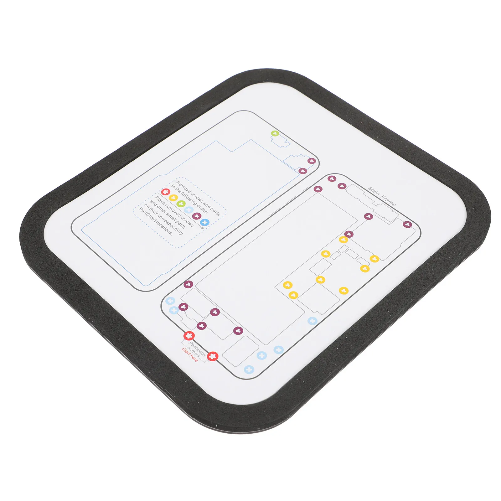 

12Pcs Magnetic Screw Memory Mat Premium Phone Repair Work Pad Mobile Phone Disassembly Screw Storage Repair Tool
