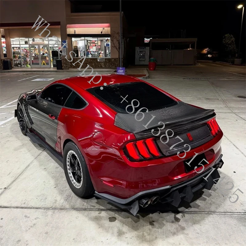 

Suitable CSL Style Carbon Fiber Trunk Lid with Spoiler New Condition 2014-2023 Mustang Car Bumpers