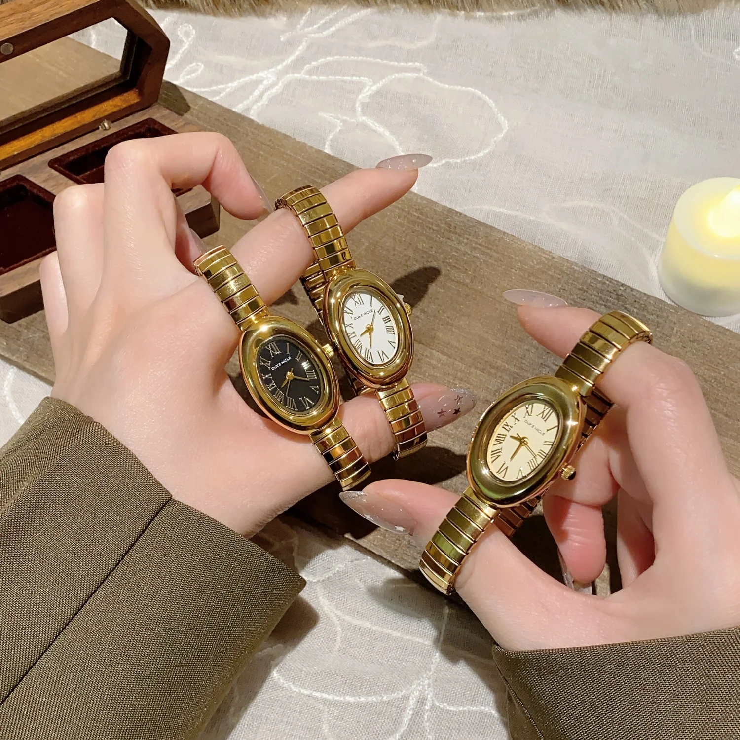 Proste damskie zegarki z owalną tarczą, elastyczny pasek ze stali nierdzewnej, analogowy zegarek kwarcowy, zegarek na rękę dla dziewcząt, zegar, reloj mujer.