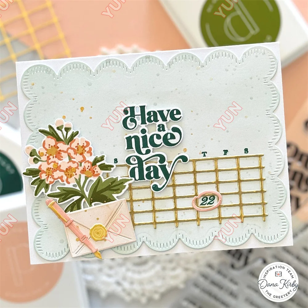 Scrapbooking Flowers Stacklets Cut Die Birth Month Blooms One Fine Day Metal Cutting Dies Stamps Stencils DIY Cards Paper Crafts