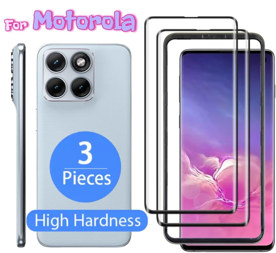 

3 шт. для Motorola Edge 40 Neo 70 Fusion + 40 50 60 Pro 30 50 Ultra 60S 30 60 50 Fusion, закаленное стекло, прозрачные защитные пленки для экрана HD