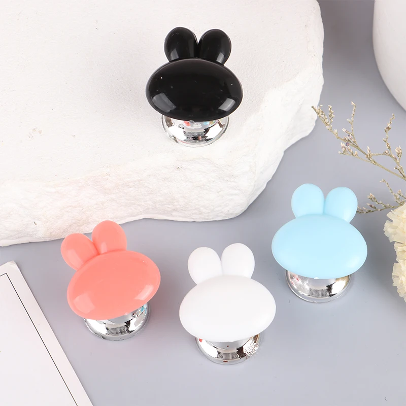 1Pcs Self-Adhesive Rabbit Toilet Press Button Avoid Touching Toilet Lid Handle Multifunctional Cabinet Door Handle Home Decor