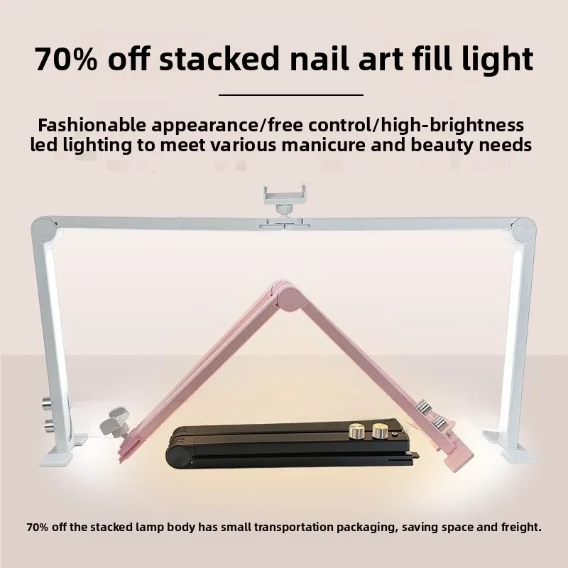 Nail Lighting Lamp Table Light Foldable Beauty Salon Lights Cross Border Small Package Nail Work Light