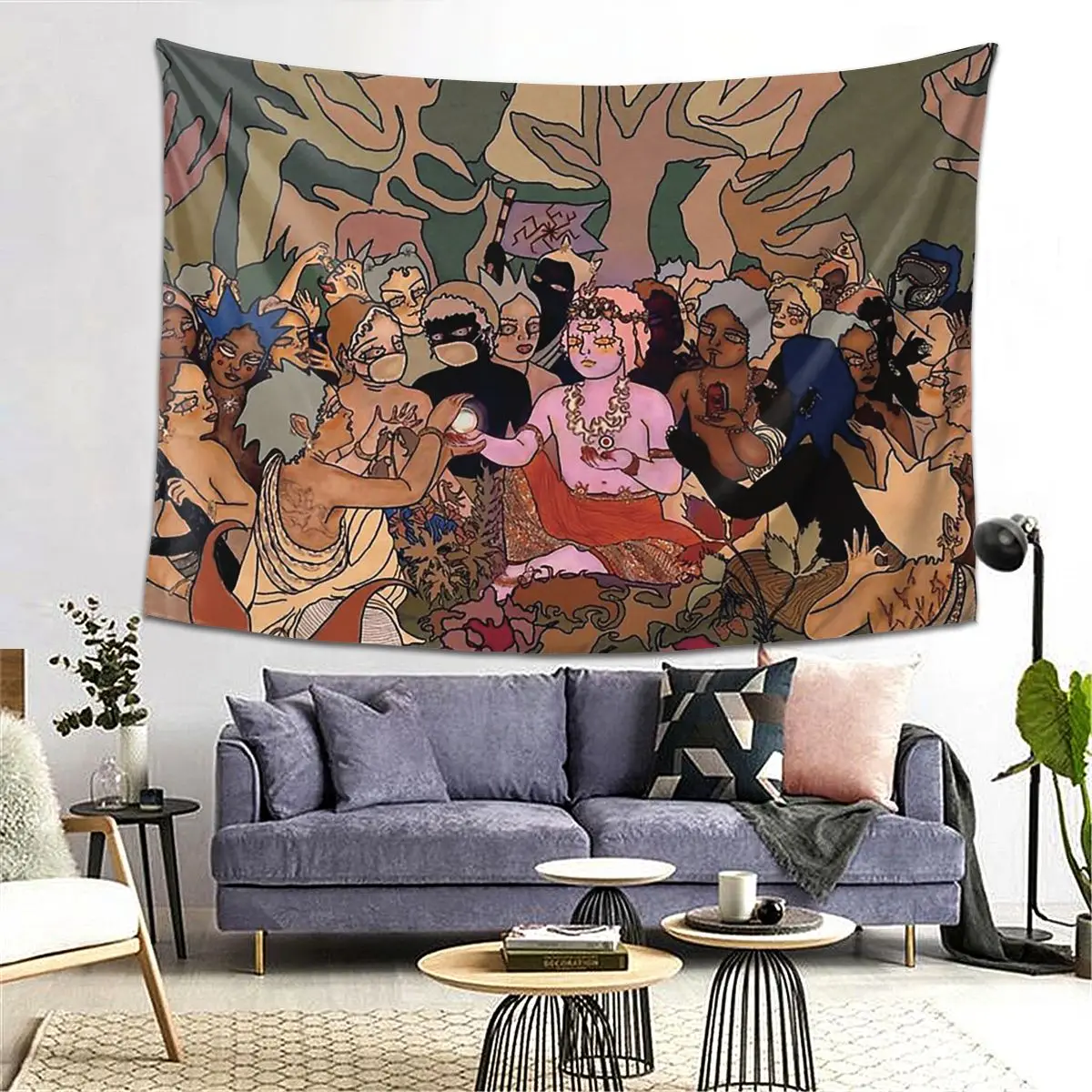 

BMTH Tapestry Decor Art Aesthetic Tapestries for Living Room Bedroom Home Wall Cloth Wall Hanging