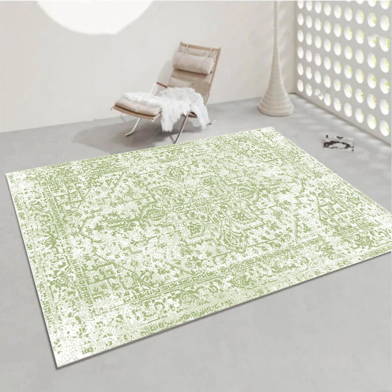 

VIKAMA French Vintage Luxury Rug American Style for Living Room Coffee Table, Study, Bedroom and Bedside Decorative Rugs