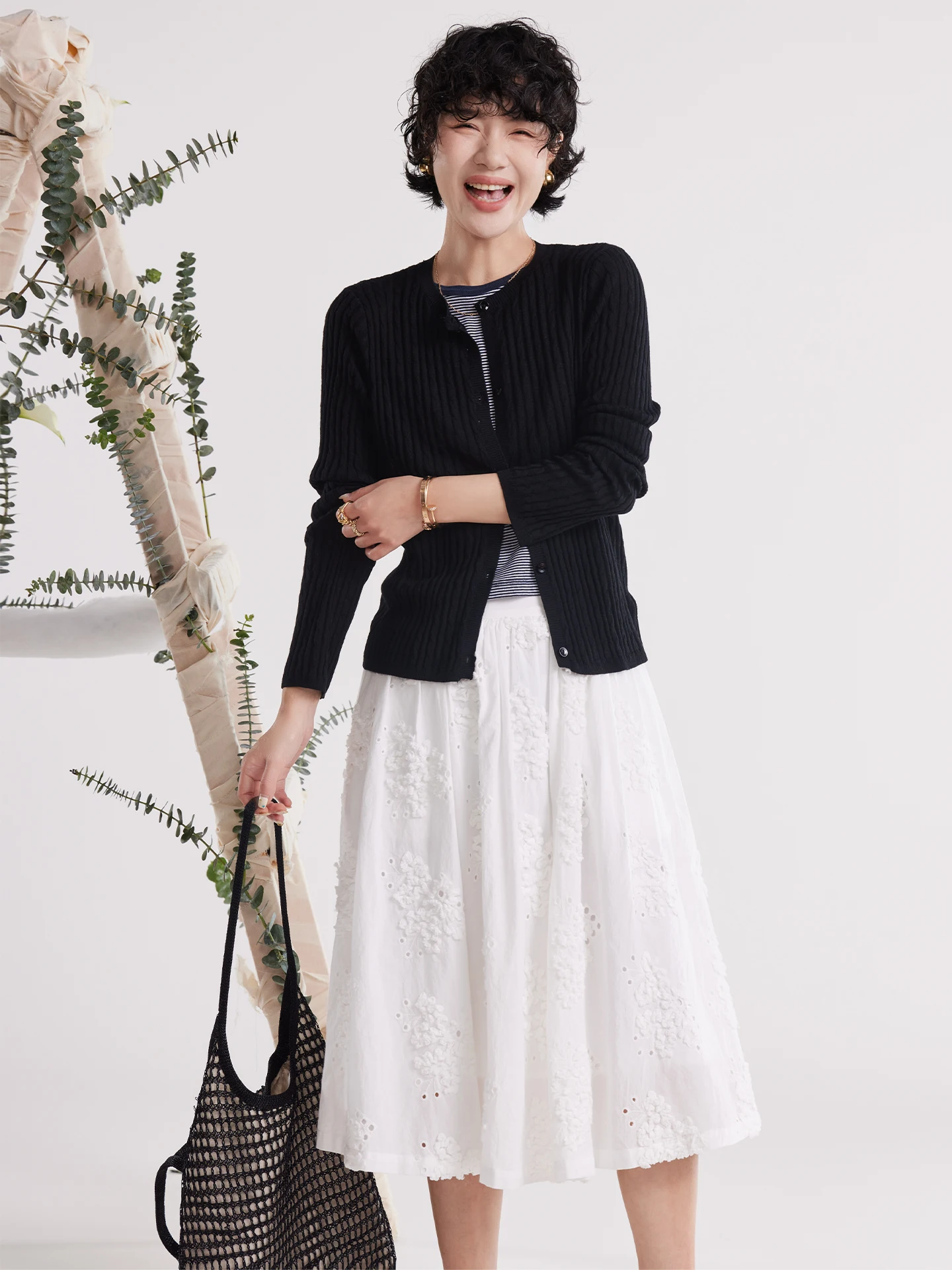 

Buue Soft Wool Knitted Open Cardigan Women's Spring New Sle Korean Chic Thin Sweater Jaet Long Sve Regular Length