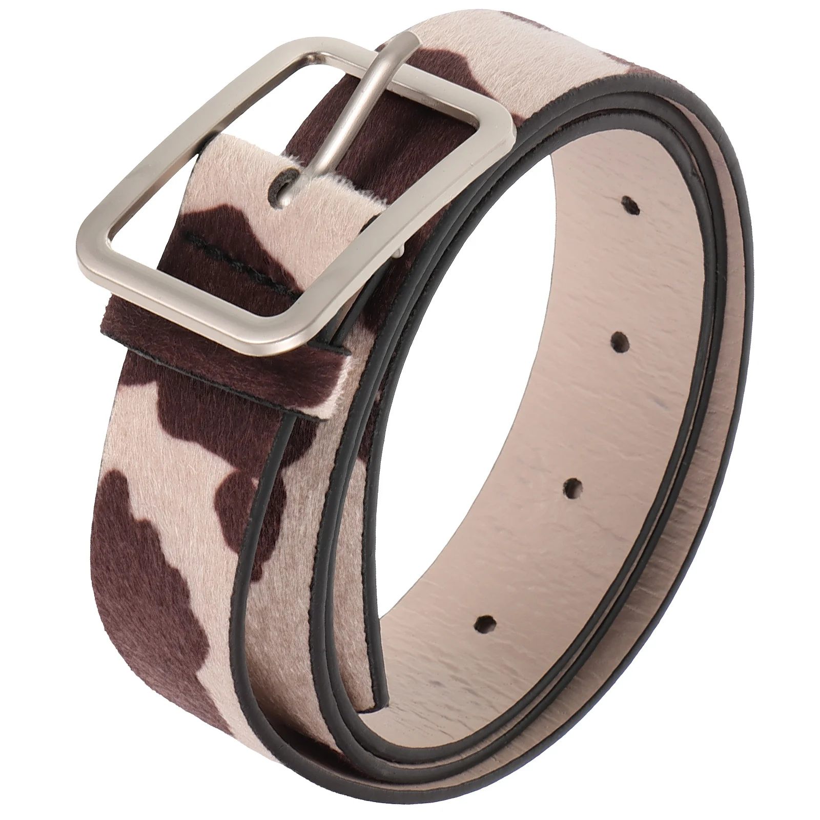 

Waist Chain Cow Pu Belt Miss Woman Women's Belts Imitation Cowhide Animal Western