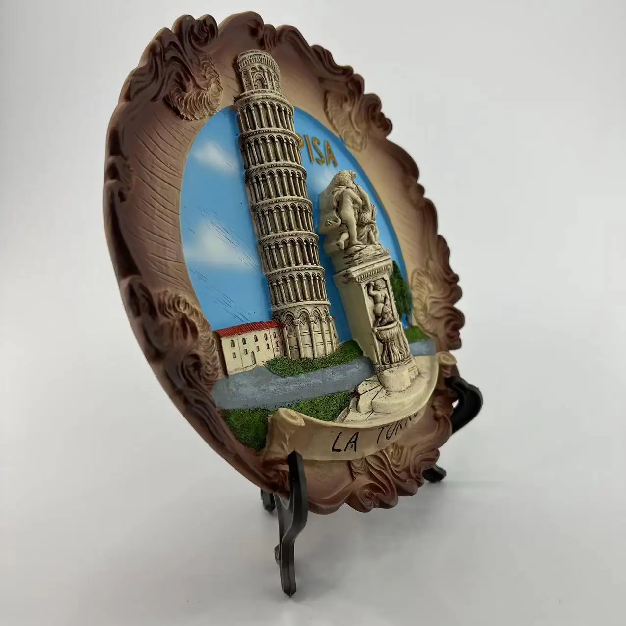 

Leaning Tower of Pisa Desk Accessories Hand Painted Resin Crafts Travel Souvenirs Gift Collection Home Decoration