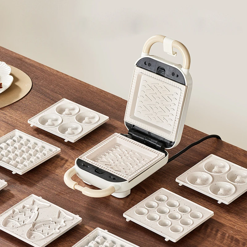Multifuncional Electric Sandwich Maker, máquina de waffle, pequeno-almoço torradeira, Baker torradeira, máquina do pequeno-almoço, Takoyaki, panqueca, Donuts, Sandwichera, 220V