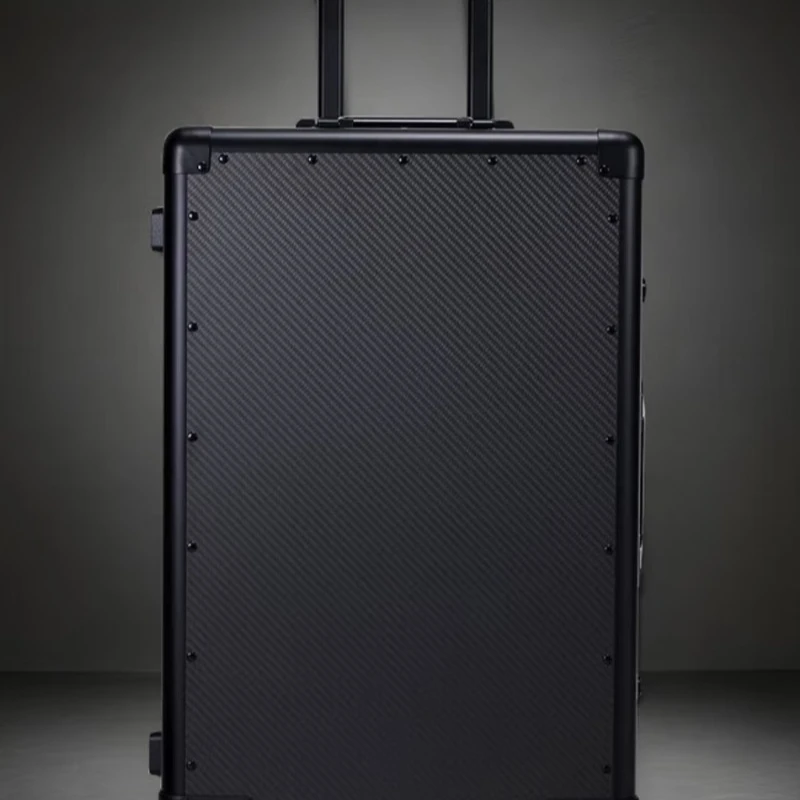 

Luggage, high-end suitcase, boarding case, trolley case, password case, fingerprint model, classic black 20 inches.