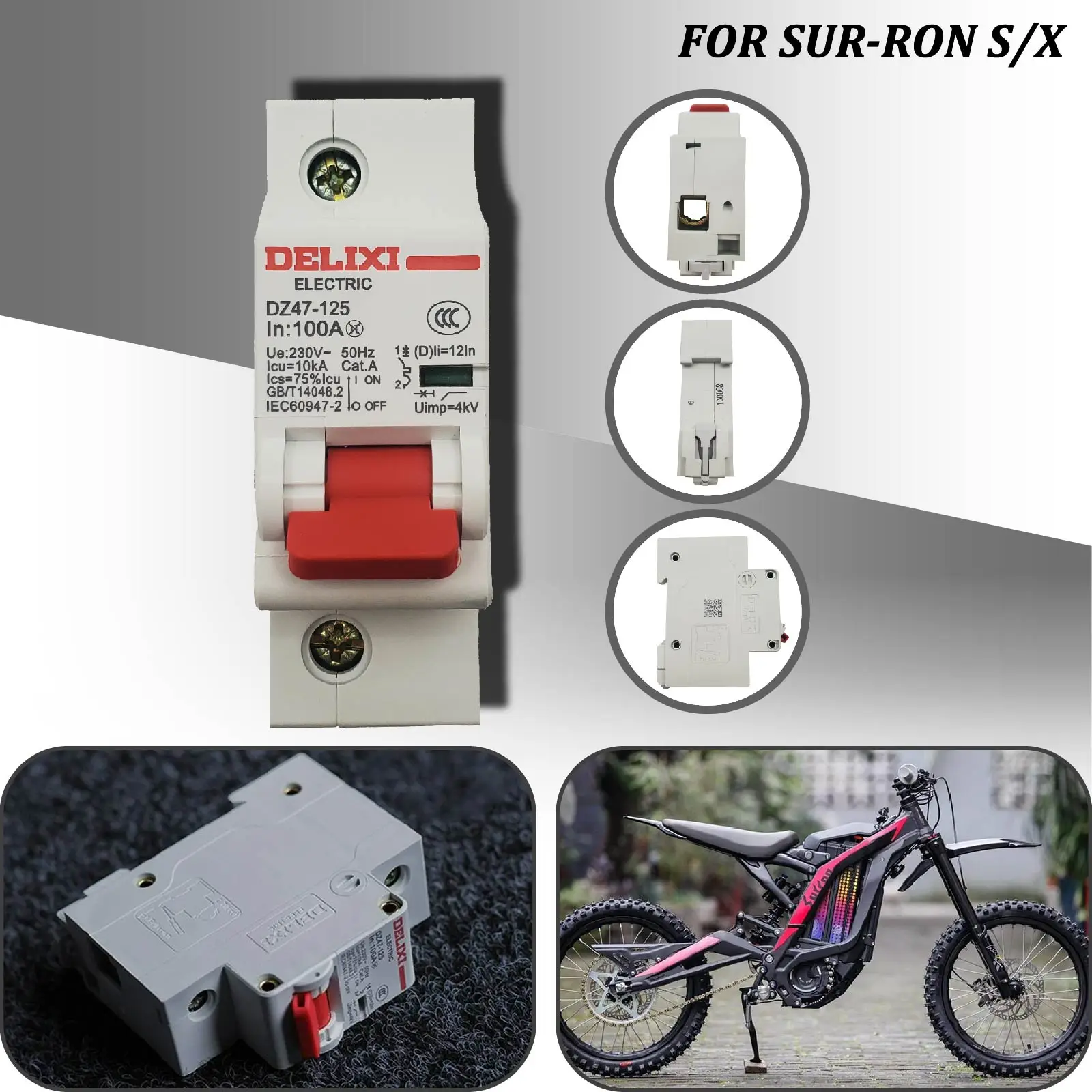 For Sur-Ron Power OFF Switch Battery Air Stop Start Sur Ron Light Bee S X Off-Road Motorcycle tools Provide wholesale