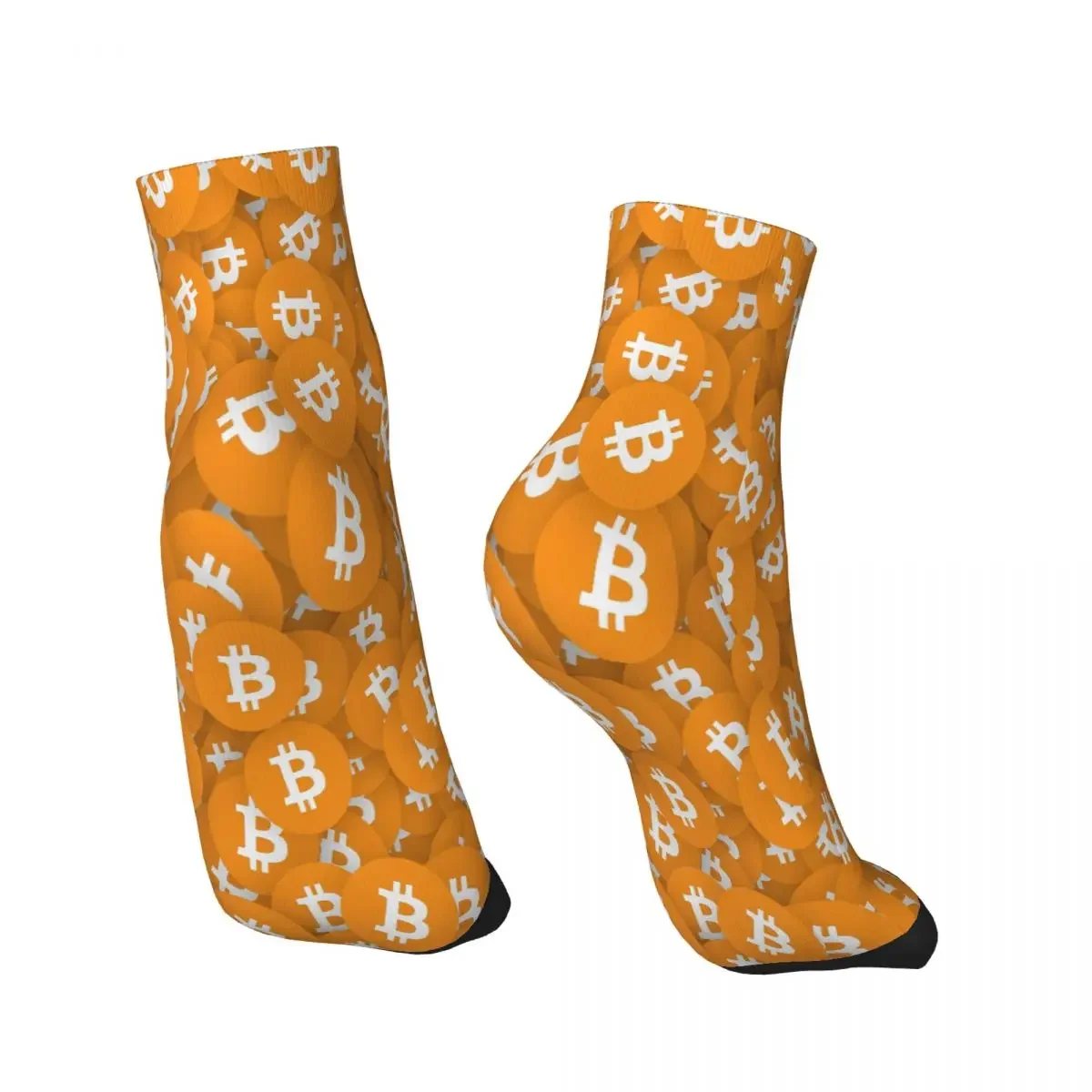 All Bitcoin Virtual Encrypted Digital Currency Ankle Socks Male Mens Women Winter Stockings Printed