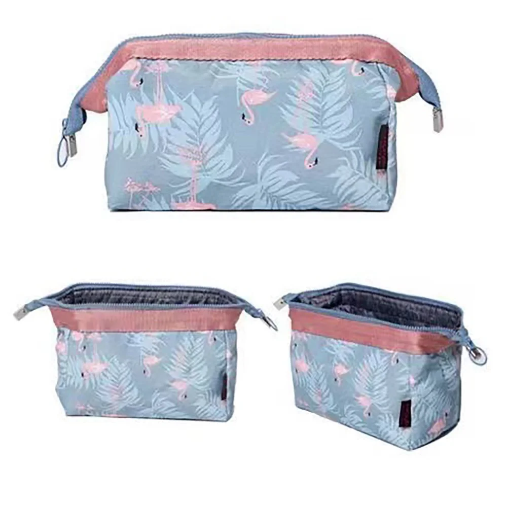 

Girl Travel Make Up Bags Flamingo Print Cosmetic Bag Women's Beauty Wash Organizer Toiletry Sundries Pouch Storage Kit Bath Case