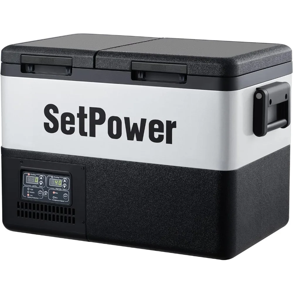 

Автомобильный холодильник, 35 л (37 литров), двухзонный портативный холодильник с морозильной камерой, автомобильный холодильник, 12 В