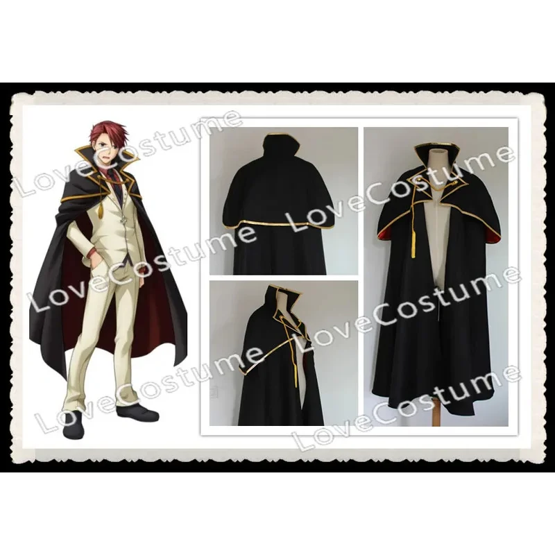 

Когда они плачуть Umineko no Naku Koro ni Battler Ushiromiya Косплей Плащ Костюм на заказ