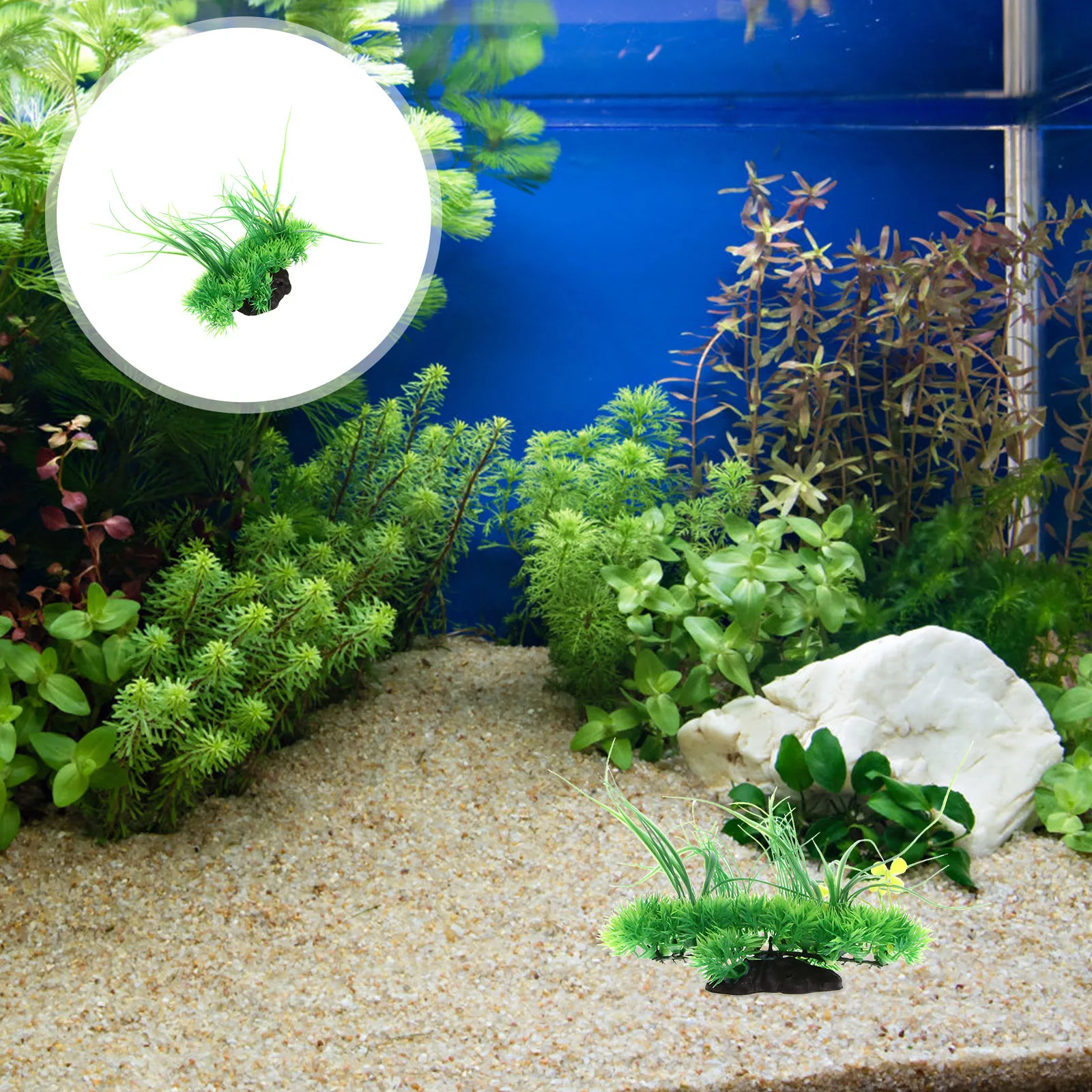 

Realistic Ornament Artificial Plant Fish Tank Decoration -Friendly Suitable Both Fresh Salt Water Aquatic Plant