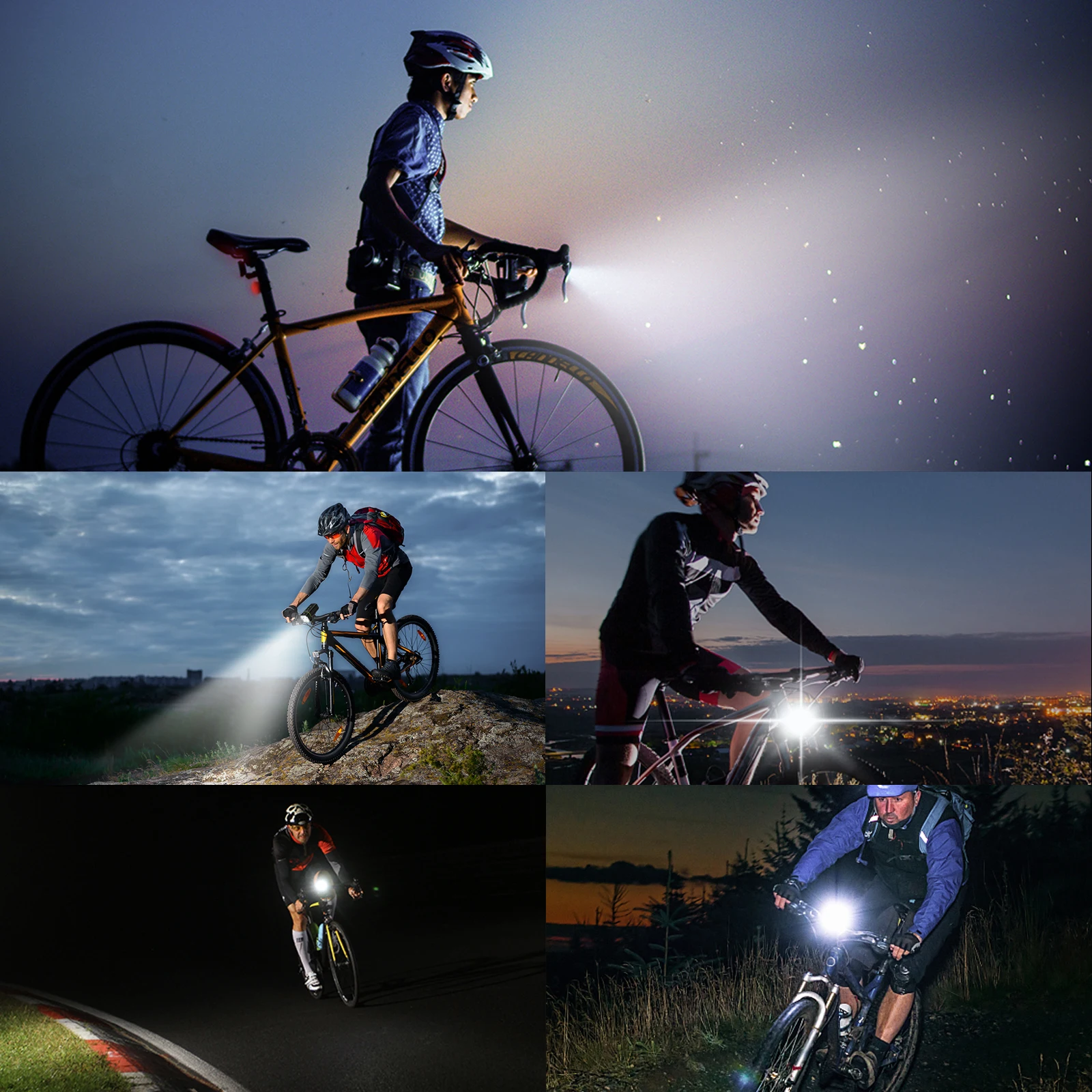 مصباح أمامي للدراجة قابل لإعادة الشحن، مصباح أمامي للدراجة Mtb Led، ملحقات الدراجة هدية عيد ميلاد #6