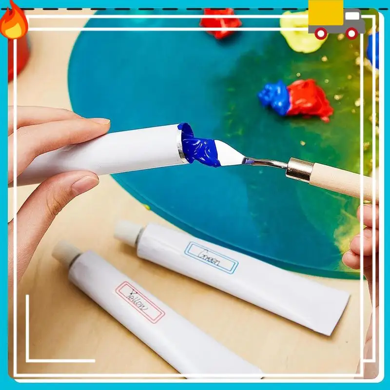 

48 Pcs Empty Aluminum Paint Tubes 20Ml For Making Paint And Store Remaining Paint Acrylic Oil With 4 Label