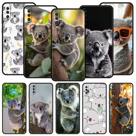 Phone Case For Samsung A56 A36 A26 A54 A52 A24 A14 A50 A70 A30 A40 A20E A06 A12 A22 A34 A42 A32 5G A04s A16 Cover Koala