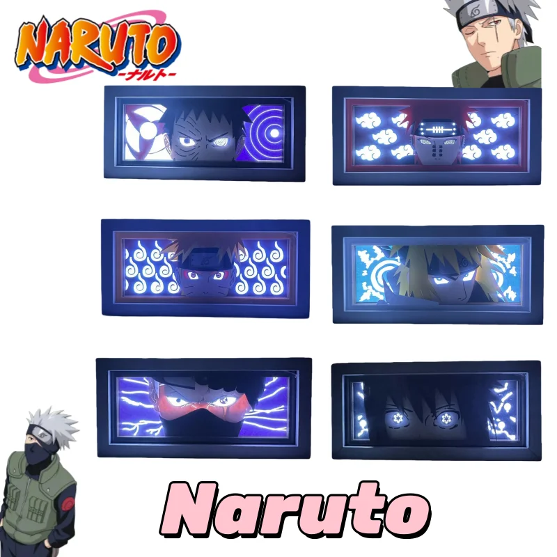 

Наруто Узумаки Саске Учиха, креативная ценная крутая бумажная скульптура, лампа, персонализированное украшение для рабочего стола, атмосферный свет, подарок