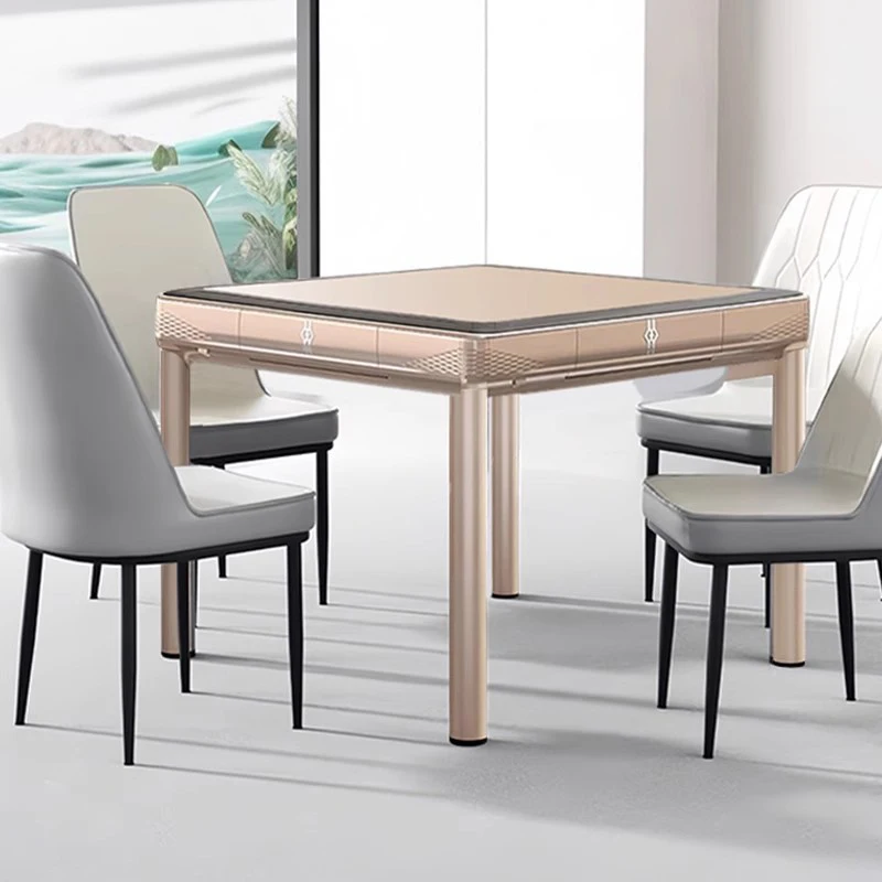 

Скандинавская креативная машина для маджонга, современная автоматическая машина для тасования, кухонный обеденный стол, американские горки, стол для маджонга, мебель для дома FYMT