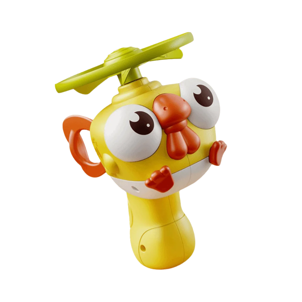 

Hand-Pulled Bird launcher toy With Spinners Cute bird shape Pull-string launching toy Soft material Flying Saucer Outdoor Play