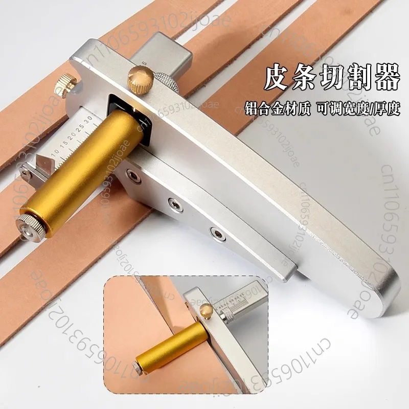 

With Aluminum Alloy Body (width 0.5-6.5 Cm, Thickness ≤6mm), Adjustable Leather Belt Cutter - DIY Handheld Belt Cutting Tool